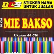 CUTTING STICKER WRITING MEATBALLmie STICKER STICKER FOR SALES NAME ON CART, WHEELS AND GLASS ETALSE 