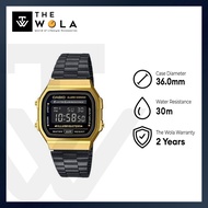 (2 Years Warranty) CASIO Men Watch Jam Tangan Lelaki A168WEGB-1B