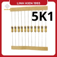 10 CONS Resistor 5k1 5.1kohm 1/4 wat genuine taiwan product