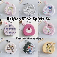 READY STOCK For Edifier STAX Spirit S5 Headphone Hard Case Creative Cartoon Headset Earpads EVA Casi