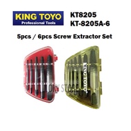 [LOCAL] KING TOYO 5PCS/ 6PCS Screw Extractor Set KT-8205/ KT-8205A-6