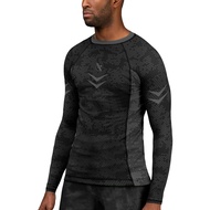 Ranked BJJ Rash Guard for Men Long Sleeve