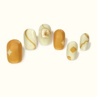 套裝-C063芒果冰沙ButterFinger光固化凝膠甲貼膜【含貼飾/贈燈】