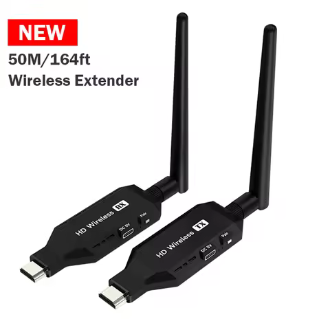 50M Wireless HDMI Extender 1080P HDMI Video Transmitter Receiver Share HDMI Screen Display Dongle fo