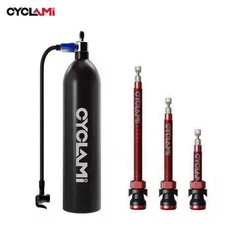 CYCLAMI Tubeless Tire Inflation Tank 1.3L Mountain Road Bike Inflator Tyre Air Bottle Tire Booster V