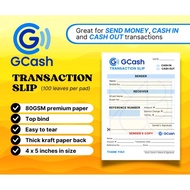 GCASH TRANSACTION SLIP for Cash-In and Cash-Out