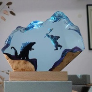 【可客製】王者之戰哥斯拉金剛較量/創意炫酷小夜燈