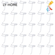 LIAOYING Wall Organizers, 4 Inch White Metal Grid Wall Display Hooks, Sturdy Hooks for Grid Wall Pan