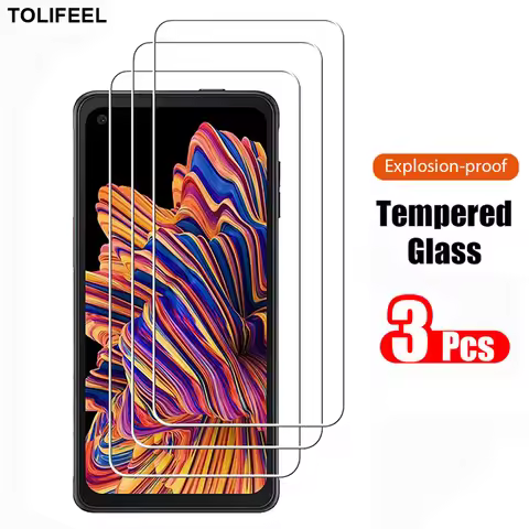 3Pcs Tempered Glass For Samsung Galaxy Xcover Pro Screen Protector 9H 2.5D Phone On Film Protective 