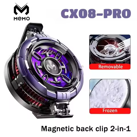 MEMO CX08 Pro Mobile Phone Semiconductor Magnetic/ Back-clip Frozen PUBG Game Cooler for IOS Android