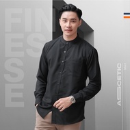KEMEJA Ereste Shirt Men's Long Sleeve Ascetic Basic Blackkoko