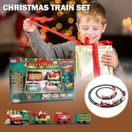 Electric Track Train Toy Set Electric Railway Train Toy For Kids Christmas E1e0