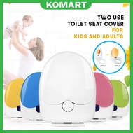 Two Use Toilet Seat Cover for Adult and Kids Kid Child Soft Close Heavyduty Plastik Jamban Penutup Mangkuk Duduk Tandas