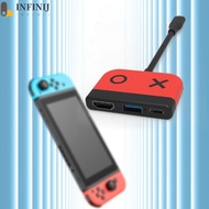 3 In 1 Switch Dock 4K 30Hz 100W Type-C To HDMI-compatible for Switch/Switch OLED [infinij.sg]