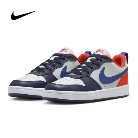 Nike Unisex Court Borough Low 2 Classic Retro Low-Top Casual Sneakers Lightweight Breathable Shoes D