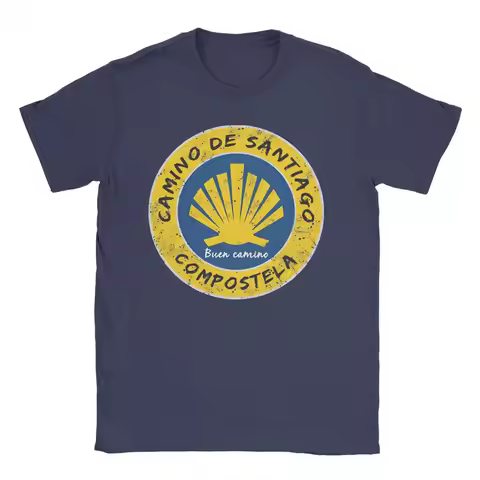 Buen Camino De Santiago Men Women T Shirt Compostela Peregrino Vintage Tees Round Collar T-Shirts 10