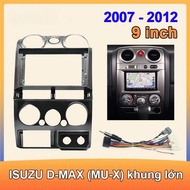 2DIN Car Android Display Screen for 07-12 ISUZU D-Max MU-X Car 9 inch Frame Mount Screen and Power C