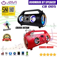 Speaker Bluetooh JAVI CB005 BOOMBOX + Mic/Remote Speker CB-005 Karaoke Aktif Gede Superbass aktip