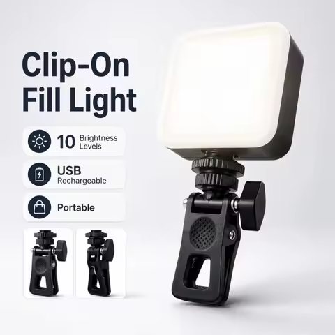 AY-49 RGB LED Video Light Portable Mini Pocket Fill Light Soft Lamp for Phone Live Streaming Vlog Ph
