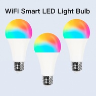 Moes WiFi Smart LED Light Bulb Tuya Dimmable lamp 9W RGB C+W Smart Life App Rhythm Control Alexa Goo