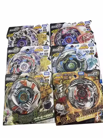 Authentic TAKARA TOMY ZERO-G series attack gyroscope complete set of 6 metal battle gyroscopes colle