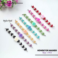 Pearl Flower Mask Hook B79 - Hijab Mask Connector