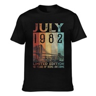 Vintage 1982 40 Years Old Made In July 1982 Men'S Custom T-Shirt