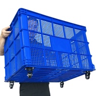 Thickened Plastic Crate for Express Delivery, Rectangular Transport Thickened Storage Crate, Large P