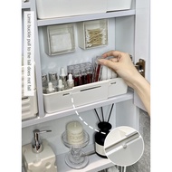 Mirror cabinet, storage box, retractable deep cabinet, shelf, cosmetics storage basket