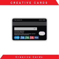 Stiker Sticker Kartu Atm Skin Card - FAKE PRIORITAS (AMERICAN EXPRESS BCA MANDIRI BRI BLACK CARD) Ed