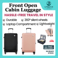 Cabin Luggage Front Open Laptop Compartment