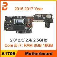 Laptop A1708 Motherboard For MacBook Pro Retina 13" A1708 Logic Board i5 i7 8GB 16GB 820-00840-A 820