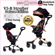 【Ready Stock】BabyKitty V5-B Foldable 2-Way Facing Magic Stroller