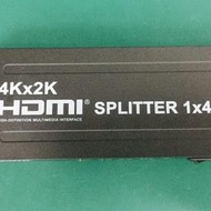 HDMI分配器一分四 支持4K*2K HDMI1*4分頻器 HDMI分配器一進四出