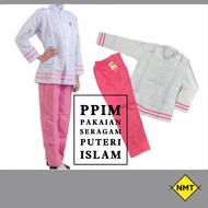 PPIM BAJU DAN SELUAR PUTERI ISLAM/SELUAR BERGETAH ADE POKET/PAKAIAN SERAGAM KOKURIKULUM PPIM