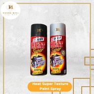 [HS] HB BODY Spray Tahan Panas Enjin Heat Super Texture Paint Aerosol Spray Black/Grey 400ML