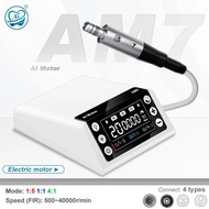 AI-AM7 Electric Micromotor LED Kit with Smile S1-5L Contra Angle 1:5 Increasing Handpiece Dental End