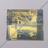 cod 12 designs Russia 5 10 50 100 200 500 1000 2000 5000 Ruble Dollar Gold Banknotes Silver Plated B