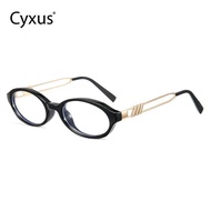 Cyxus Oval Blue Light Glasses for Women Man Fashion UV Blocking Computer Glasses - 8242