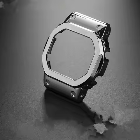 Replacement Stainless steel strap bezel Protective case for small square DW-5600E DW-5600BB DW-5600S