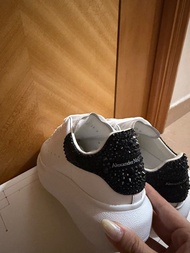 McQueen黑鑽小白鞋