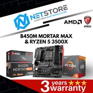 PWP MSI B450M MORTAR MAX mATX AMD B450 & AMD Ryzen 5 3500X Processor