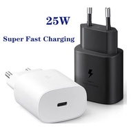 25W PD Type C EU Plug Fast Charger Adapter for Samsung Galaxy S25 S23 Ultra S22 Plus S21 Ultra A55 A