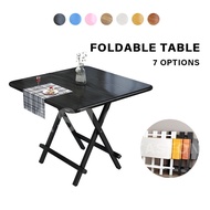 Wooden Foldable Table Kitchen Table Dining Table Outdoor Portable Stand Folding Table Chair Small Flat Square Table kqAo