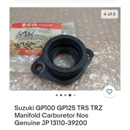 Suzuki GP100 GP125 TRS TRZ Manifold Carburetor Nos
