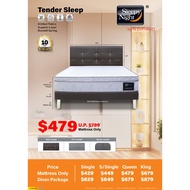 (FurnitureSG) Sleepy Night Tender Sleep Spring Mattress & Divan Package