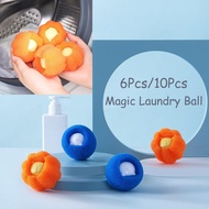 🔥 Fast delivery🔥4pcs 魔力洗衣球 Cute Panda Magic Laundry Ball Washing Machine Cleaning Drying Clothes Ball Reusable Sponge Wear-resistant Anti-knot Removal Hair