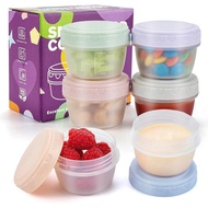 6 Pack Salad Dressing Container to Go 2.7 oz Condiment Containers with Lids Sauce Containers for Lun
