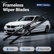 Frameless Wiper Blades for BMW 3 Series 325i 320i 330i GT Quiet Clean