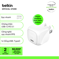 Củ sạc nhanh Belkin Cubic 20W USB-C Wall Charger